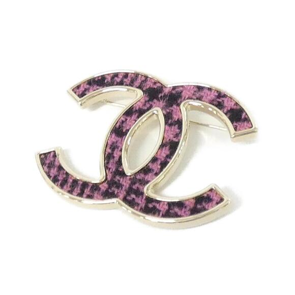 CHANEL Black Brooch